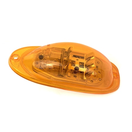 Grote Lamp, Led Side Marker And Turn, Supernova Oval, Surface Mount, Yellow, Male Pin 54223